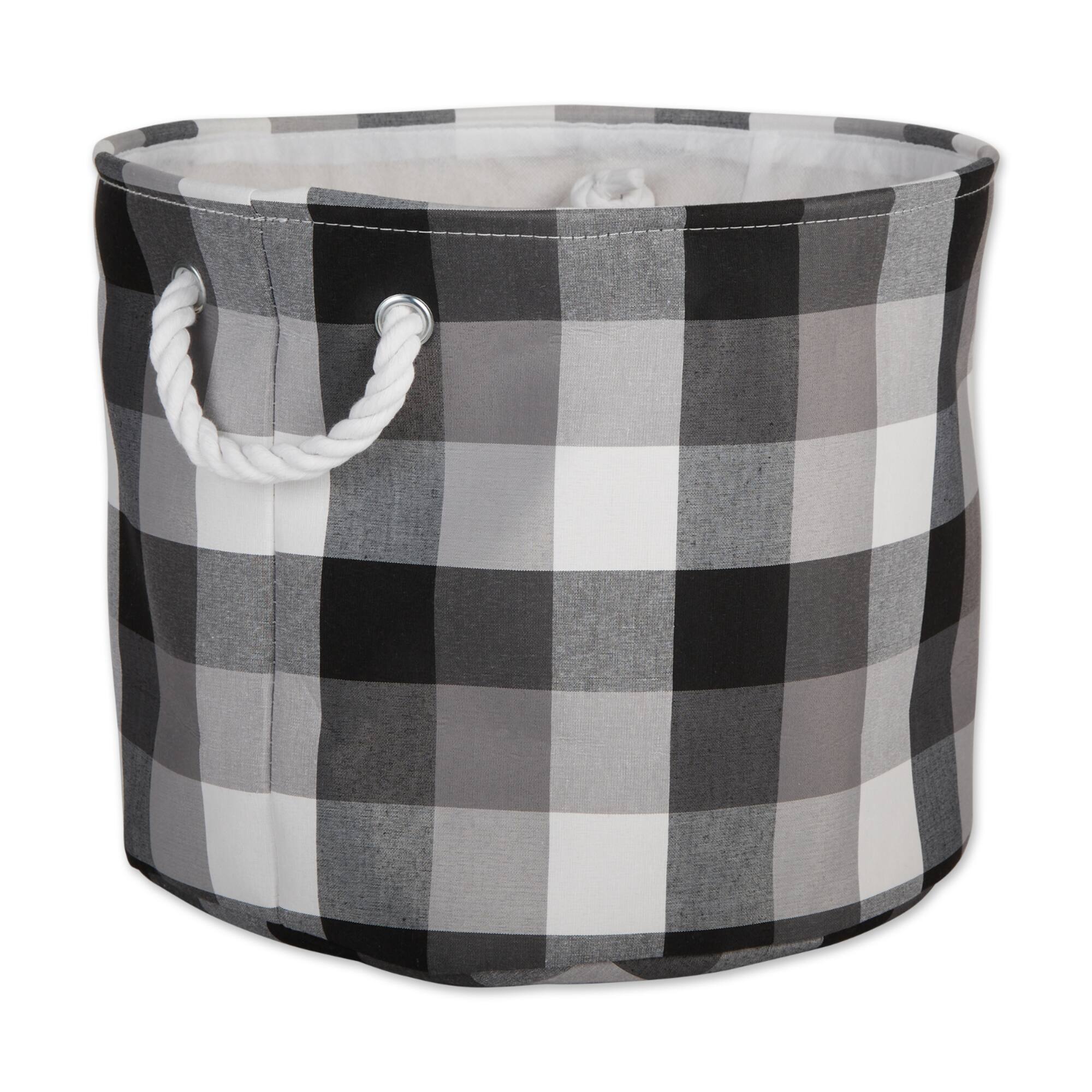 DII® 12" Round Tri-Color Fabric Bin